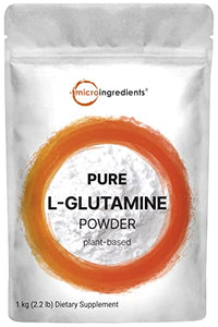 Thumbnail for Image 1 of Default Title for the product Micro Ingredients Pure L-Glutamine Powder, 2.2lbs (1kg)