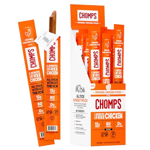 Image 1 of Default Title for the product Chomps Original Chicken Protein Snack Stick 24ct