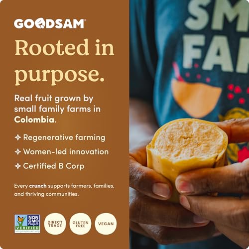 Image 6 of GOODSAM Small Farms Baked Banana Chips, Pack of 8 Simple Ingredient Fruit Chips