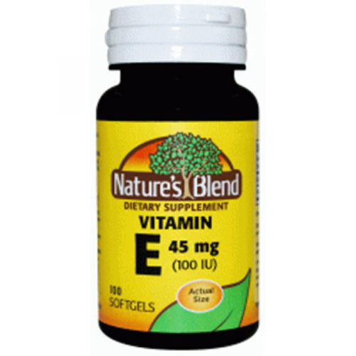 Nature's Blend Nature's Blend Vitamin E 100 IU 100 Caps