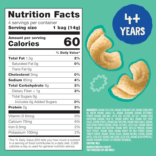 Image 2 of Earth's Best Veggie Waves Ranch Multipack, 1.97 Oz (Pack of 3)