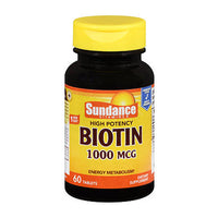 Thumbnail for Sundance High Potency Biotin Tablets 1000 mcg 60 Tabs