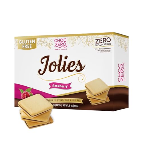 Image 1 of Default Title for the product ChocZero Jolies Sugar Free Dark Chocolate Raspberry Cookies