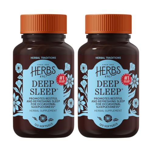 Image 4 of 120 Count (Pack of 2) for the product Herbs Etc. Deep Sleep Softgels