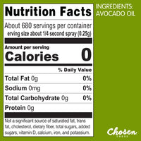 Thumbnail for Image 5 of Chosen Foods 100% Pure Avocado Oil Spray 6 oz 2 Pack