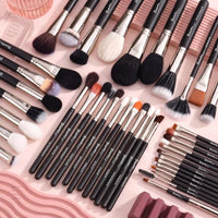 Thumbnail for Image 4 of Bueart Design 42Pcs PRO Grade Makeup Brushes Set Ultra Soft (Black)