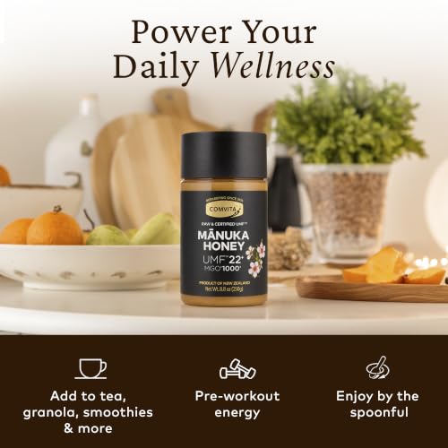 Image 5 of COMVITA Manuka Honey UMF 22+ (MGO 1000+), Raw, Monofloral - 8.8 Oz (2-Pack)